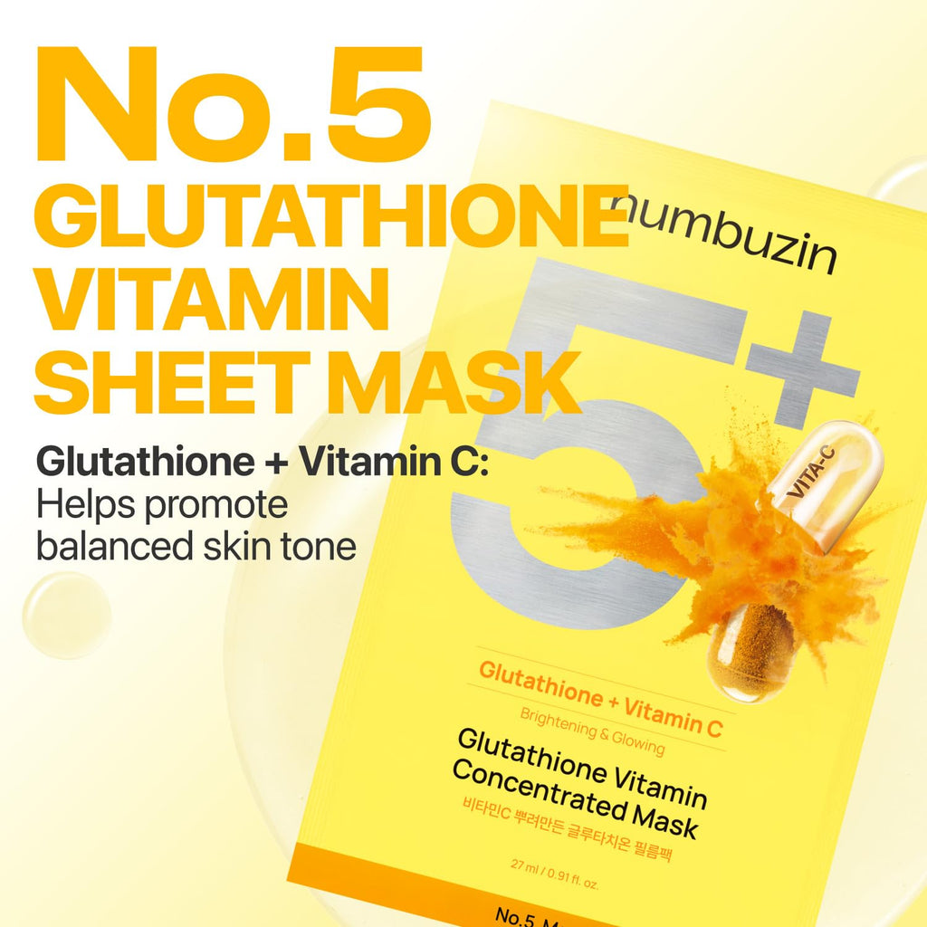 numbuzin No.5 Vitamin Spotlight Mask 27ml 5sheets