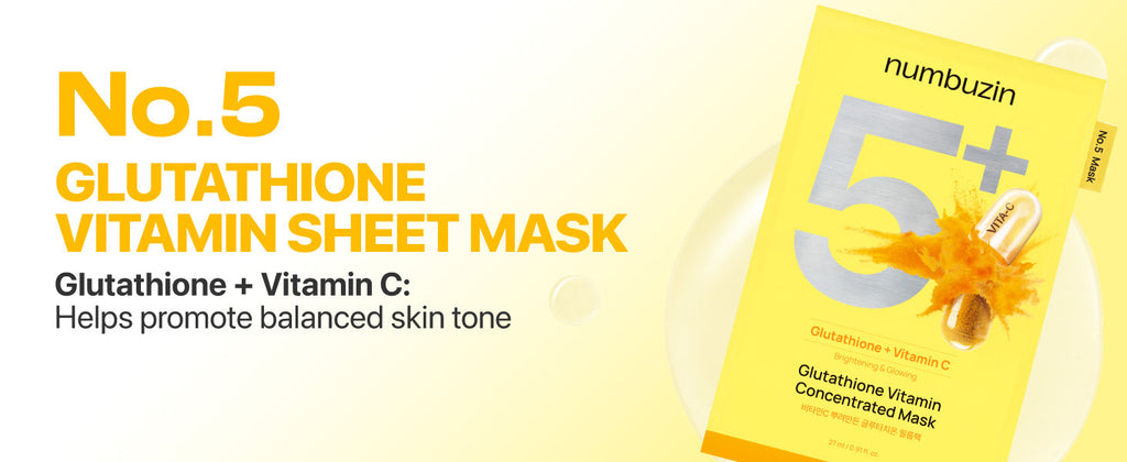 numbuzin No.5 Vitamin Spotlight Mask 27ml 5sheets