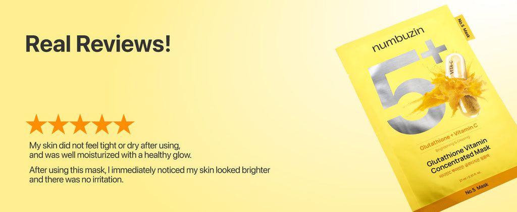 numbuzin No.5 Vitamin Spotlight Mask 27ml 5sheets