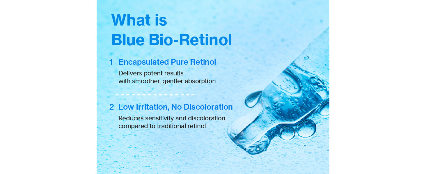 numbuzin No.3 retinol Serum | Blue Bio-Retinol Pore Refining Serum 1.01 fl.0z (30ml)