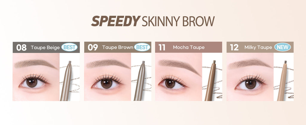 Peripera Speedy Skinny Brow Eyebrow Pencil 1.5mm, Korean Makeup