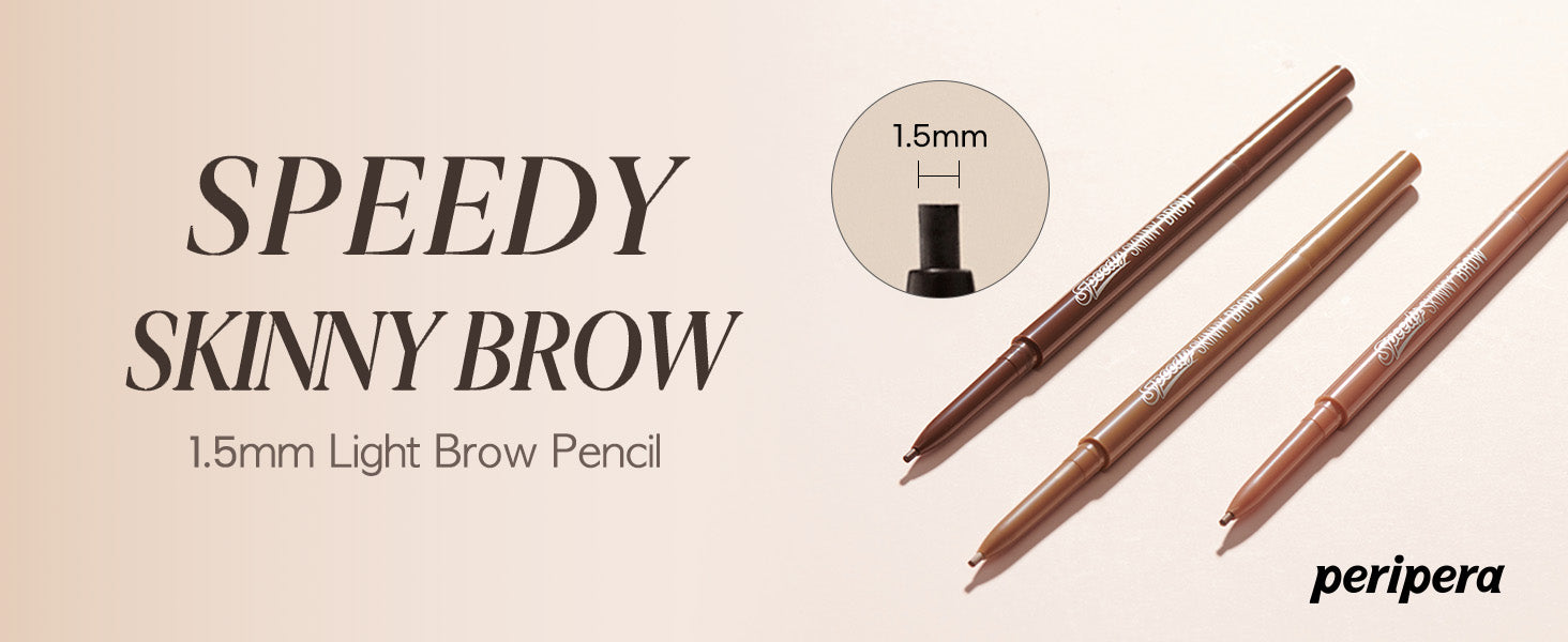 Peripera Speedy Skinny Brow Eyebrow Pencil 1.5mm, Korean Makeup