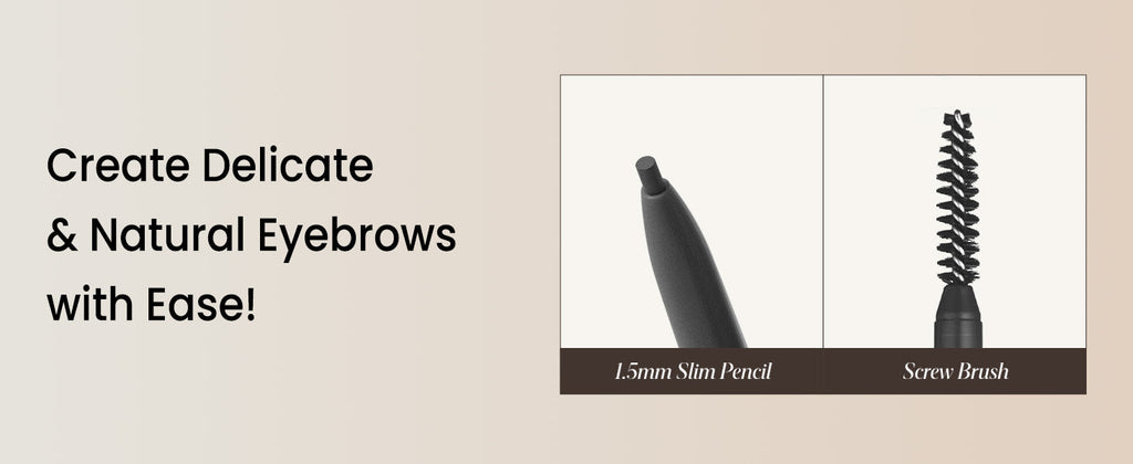 Peripera Speedy Skinny Brow Eyebrow Pencil 1.5mm, Korean Makeup