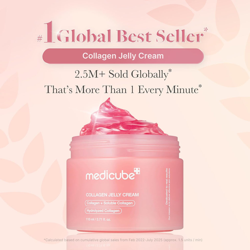 Medicube Booster Pro | 6-in-1 Real Glass Glow Beauty Massager  + Collagen Jelly Cream  | Korean Skin Care