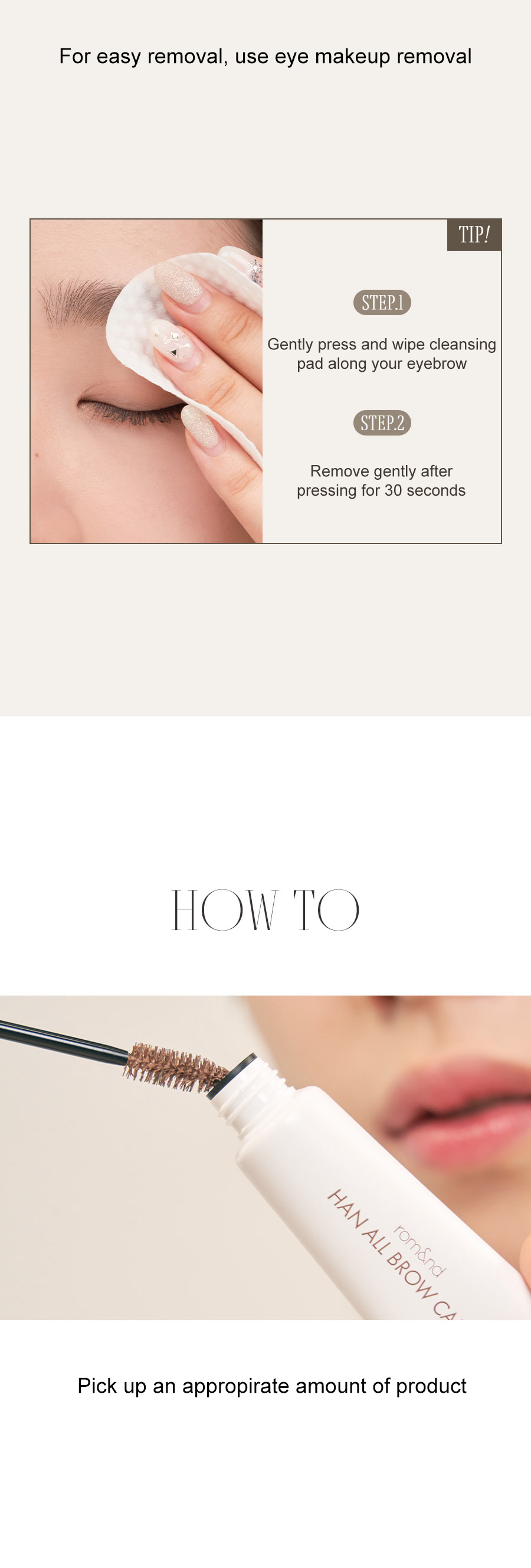 rom&nd Han All Brow Cara 9g | Korean Makeup