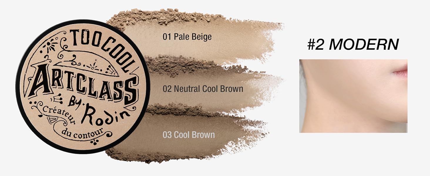 too cool for school ARTCLASS BY RODIN SHADING MASTER Shading Powder Brush Set – #1.5 Neutral