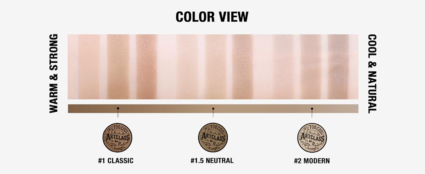 too cool for school ARTCLASS BY RODIN SHADING MASTER Shading Powder Brush Set – #1.5 Neutral